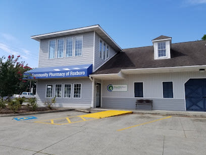 The outside of Community Pharmacy of Roxboro