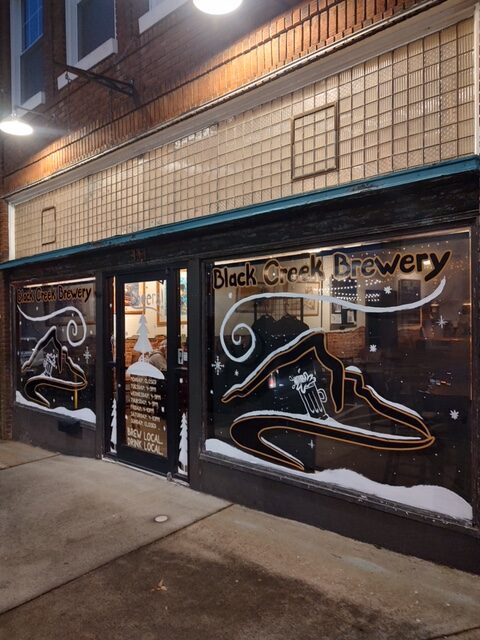 Black Creek Brewery Holiday Window picture